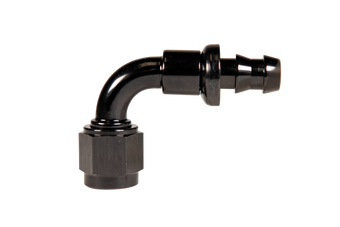 compare product -6 90 Deg to Hose Barb Black Fleece Performance