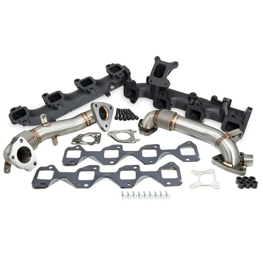 PPE 2017-2024 GM 6.6L Duramax High-Flow Exhaust Manifold and Up-Pipe Kit PPE