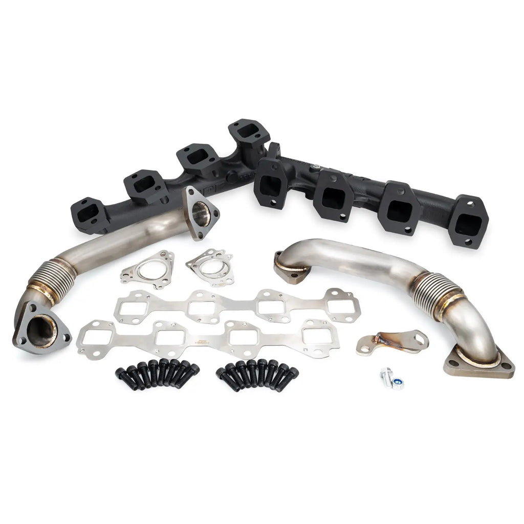 2001-2004 (FED / 2001 CA) GM 6.6L Duramax High-Flow Exhaust Manifold and Up-Pipe Kit PPE