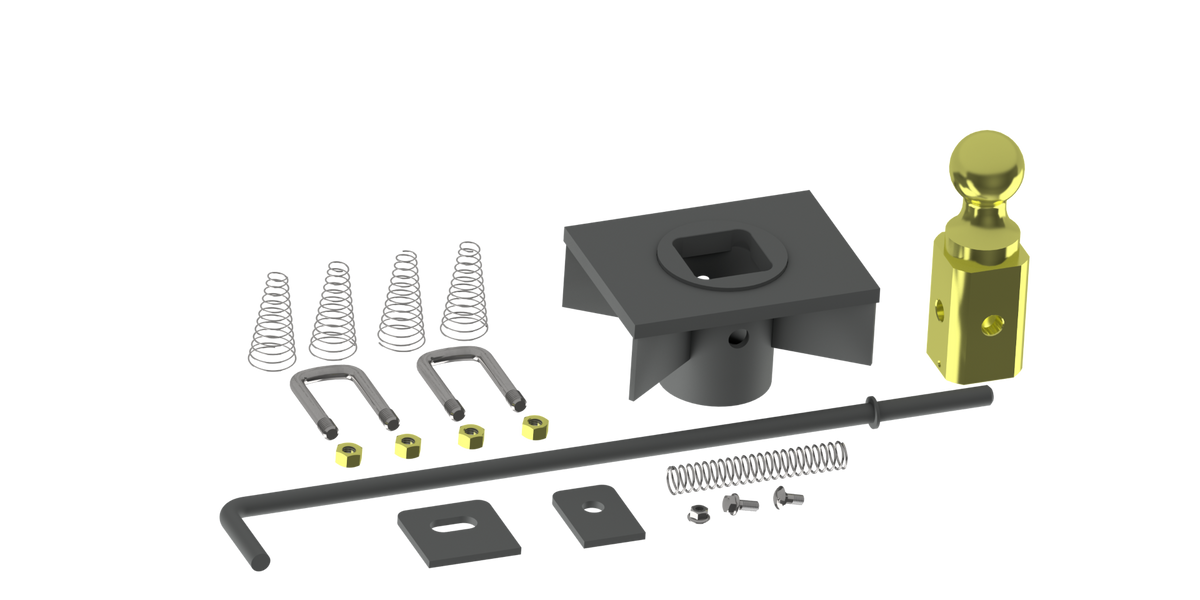 B&W Trailer Hitches GNRK1500 Turnoverball One-Piece Kit For Flatbeds - primary image