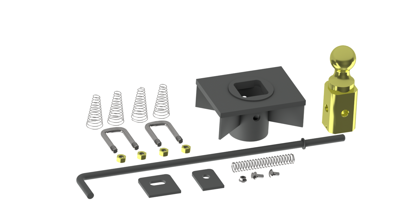 B&W Trailer Hitches GNRK1500 Turnoverball One-Piece Kit For Flatbeds - primary image