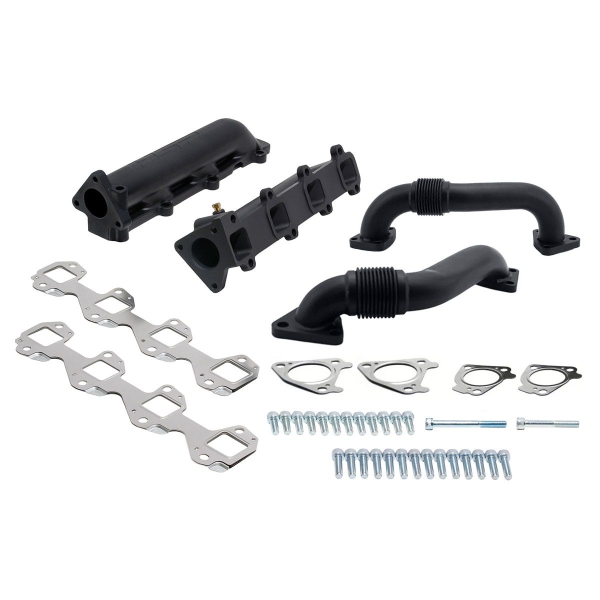 Ceramic Coated Cast Manifold And Up-Pipe Bundle For 2001-2004 Silverado/Sierra 2500/3500 HD LB7 Duramax HSP Diesel - HSP Diesel