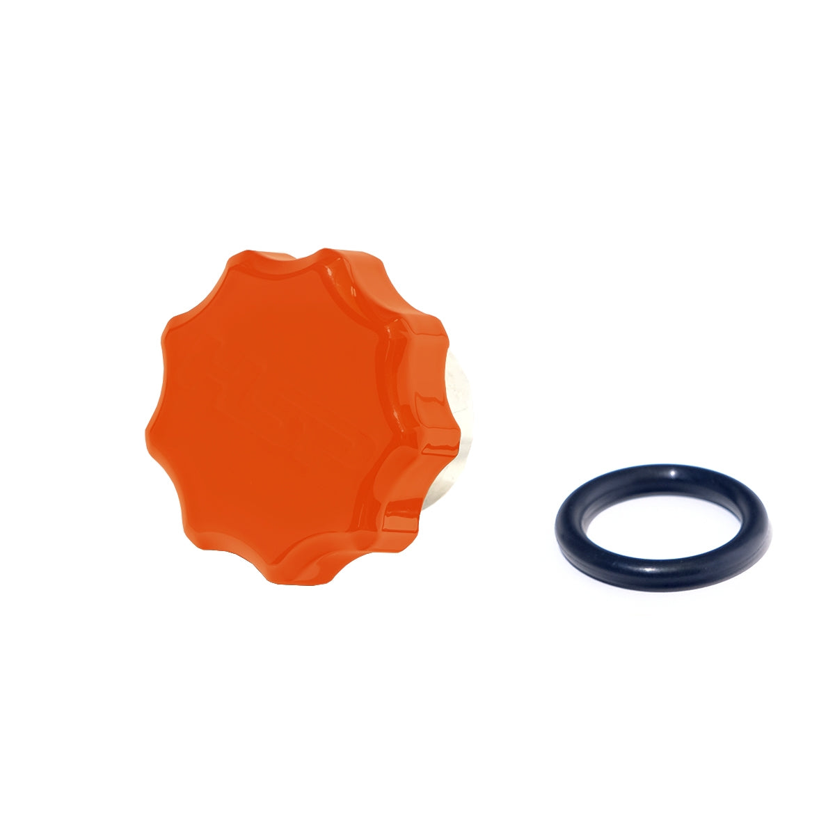 01-16 Chevrolet/GMC Billet Oil Fill Cap For Factory Filler Neck M and M Orange HSP Diesel - HSP Diesel