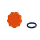 01-16 Chevrolet/GMC Billet Oil Fill Cap For Factory Filler Neck M and M Orange HSP Diesel - HSP Diesel