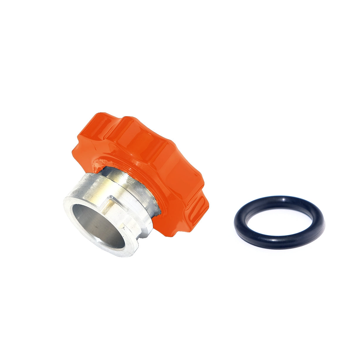 01-16 Chevrolet/GMC Billet Oil Fill Cap For Factory Filler Neck M and M Orange HSP Diesel