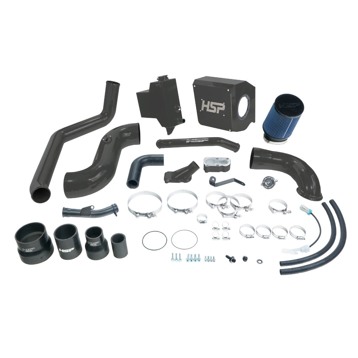Deluxe No Bridge/Cold Side Bundle Kit For 2007.5-2010 Chevrolet/GMC-Kingsport Grey HSP Diesel - HSP Diesel