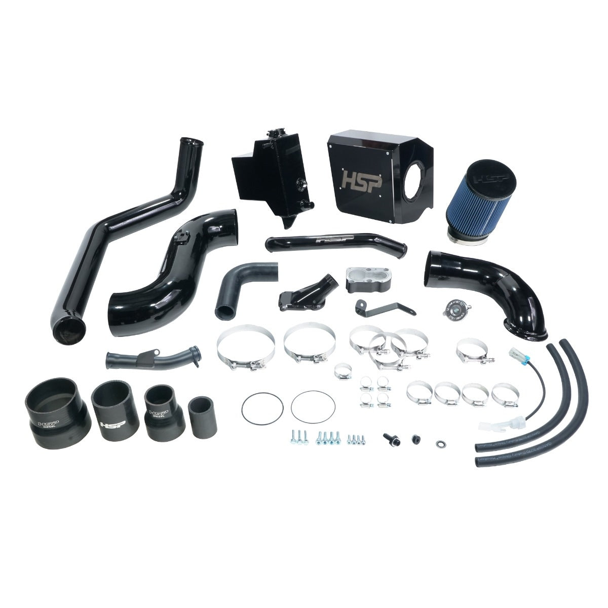 Deluxe No Bridge/Cold Side Bundle Kit For 2007.5-2010 Chevrolet/GMC-Ink Black HSP Diesel - HSP Diesel