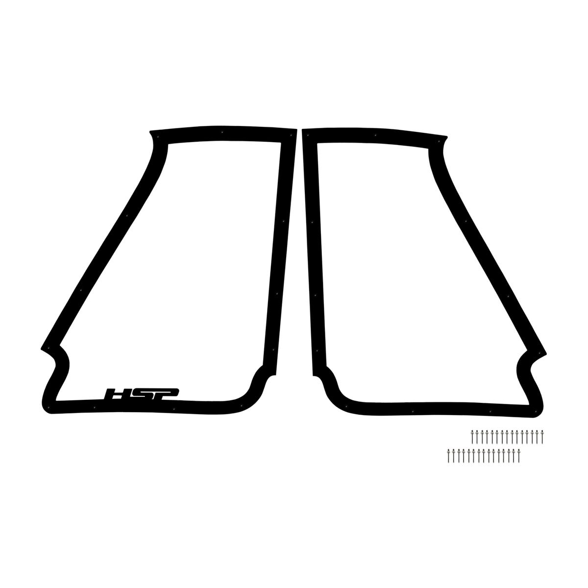 15-16 GMC 2500 And 3500 Hood Mirror Silk Satin Black HSP Diesel - HSP Diesel