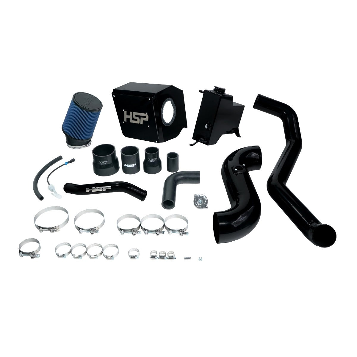 Deluxe No Bridge/Cold Side Bundle Kit For 2011-2012 Chevrolet/GMC-Silk Satin Black HSP Diesel
