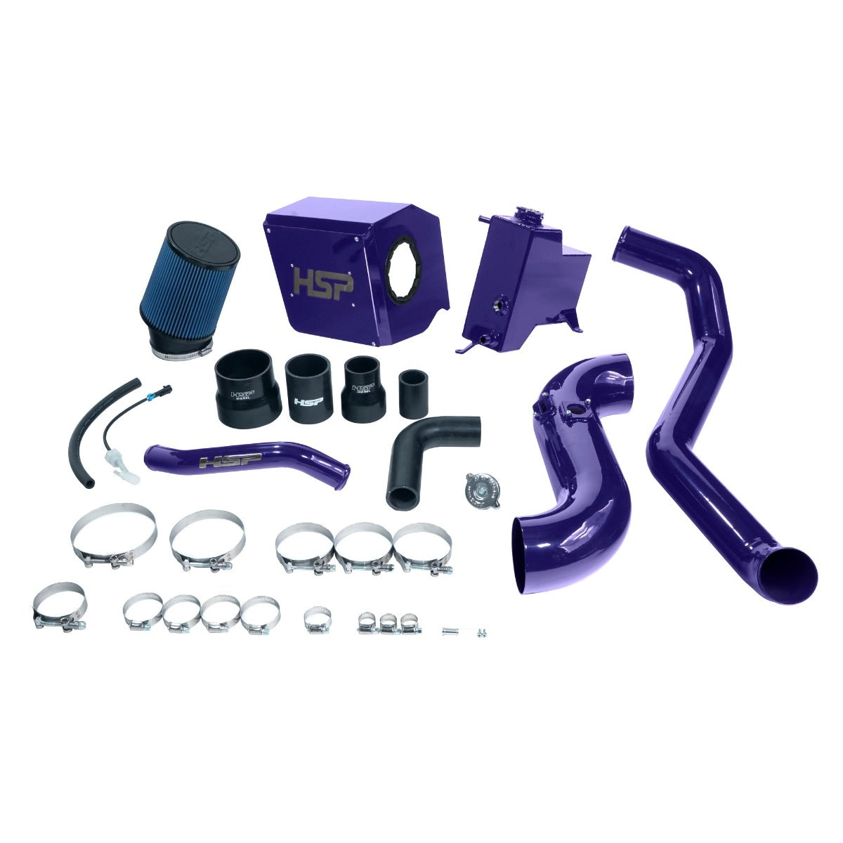 Deluxe No Bridge/Cold Side Bundle Kit For 2013-2014 Chevrolet/GMC-Illusion Purple HSP Diesel - HSP Diesel
