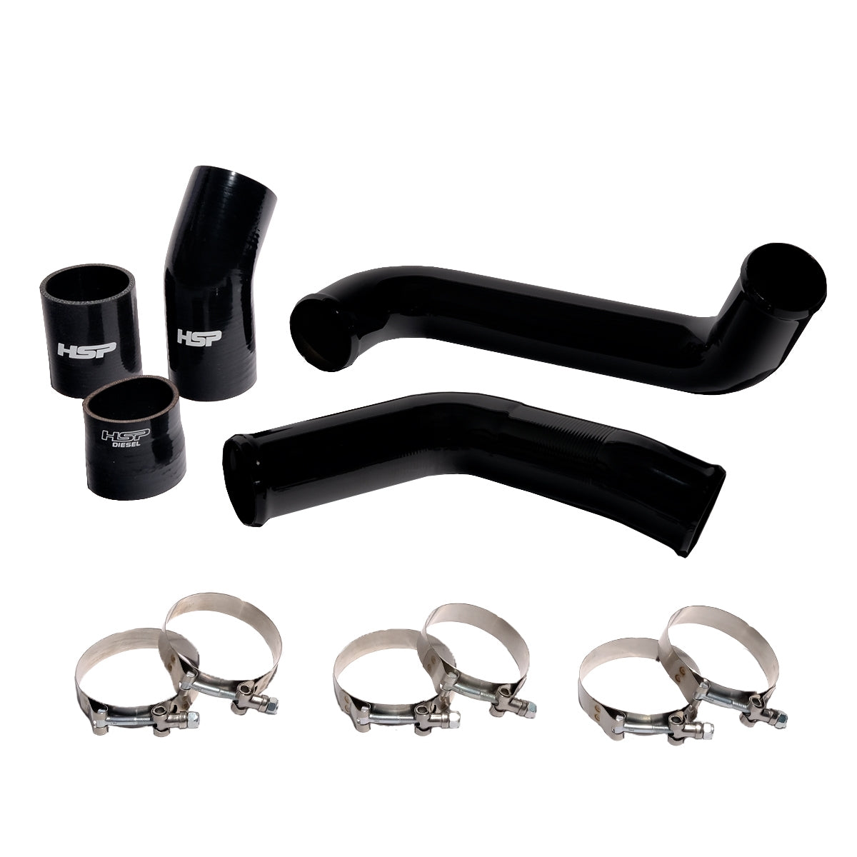 2020-2024 Chevrolet/GMC L5P Hot Side Tube-Silk Satin Black HSP Diesel - HSP Diesel
