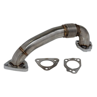 compare product 2in Replacement Driver Side Up-Pipe For 2017-2026 Silverado/Sierra 2500/3500 HD L5P Duramax Raw HSP Diesel