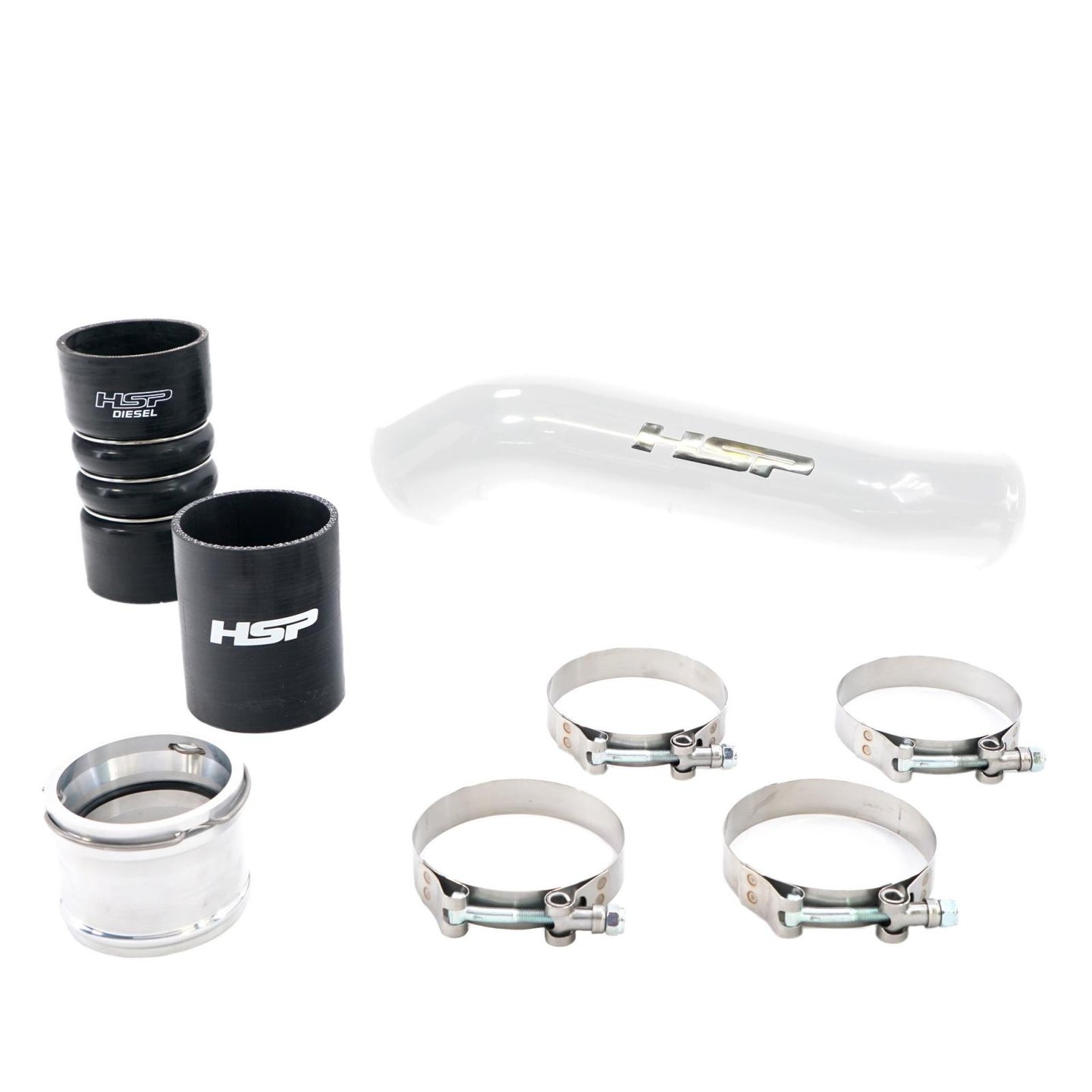 Replacement Hot Side Tube For 2011-2022 Ford Powerstroke F250/350 6.7L-Polar White HSP Diesel - HSP Diesel