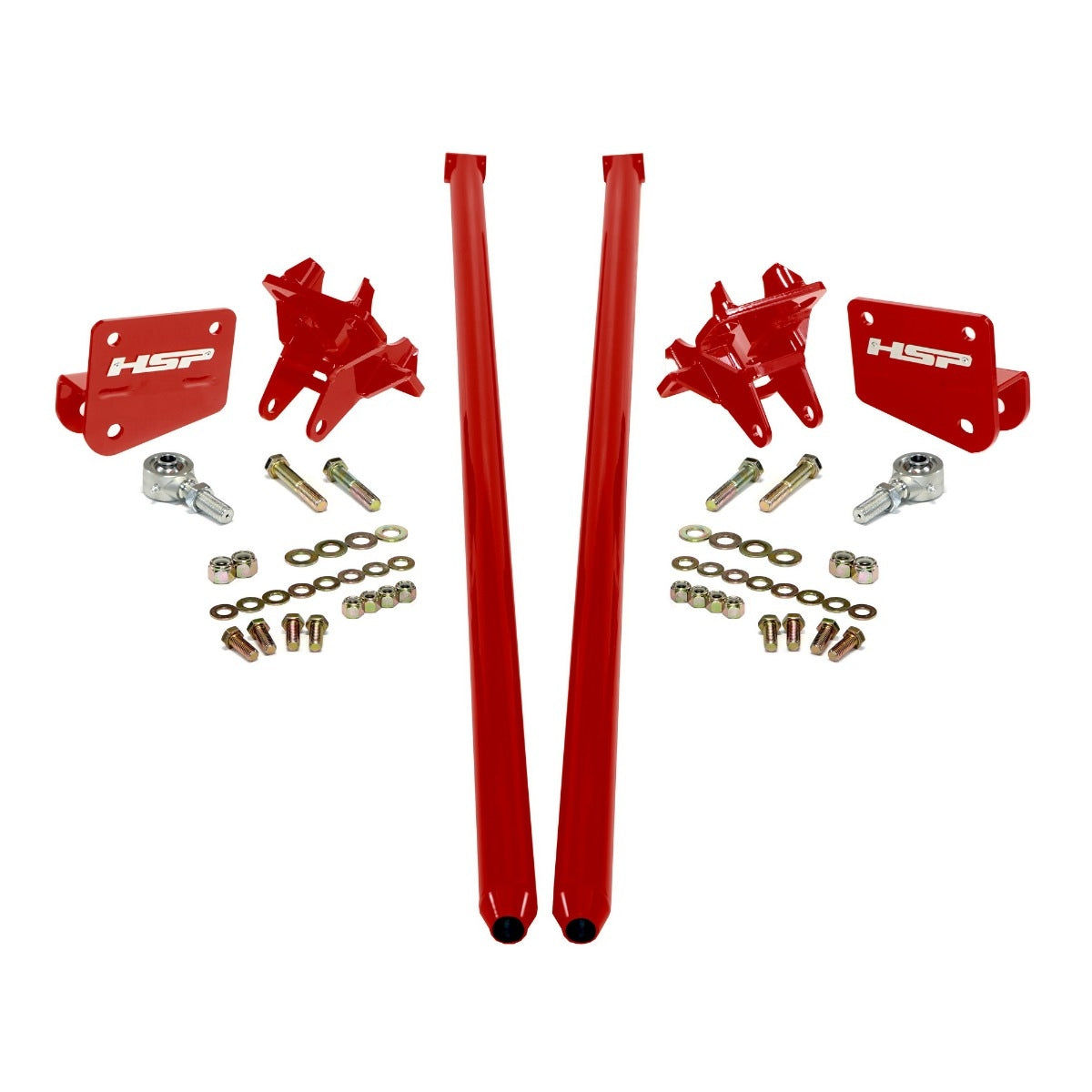 Traction Bars For 2017.5-2022 Ford Powerstroke 6.7L F250 (ECLB,CCSB)-Flag Red HSP Diesel
