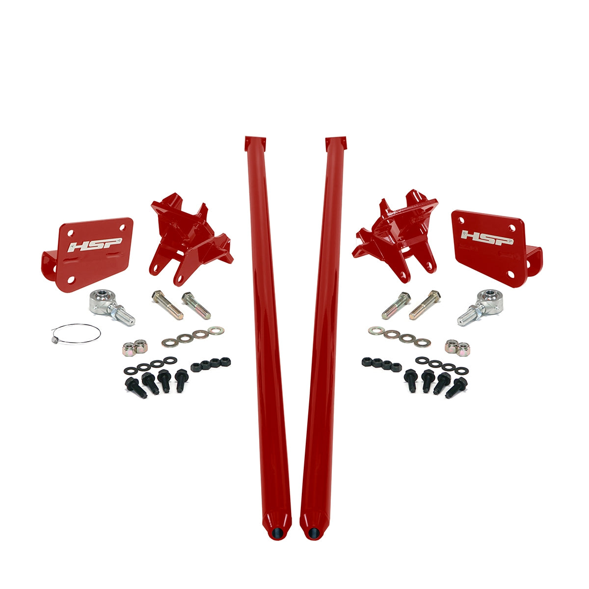 Traction Bars For 2017.5-2022 Ford Powerstroke 6.7L F350 SRW (ECLB,CCSB)-Flag Red HSP Diesel - HSP Diesel