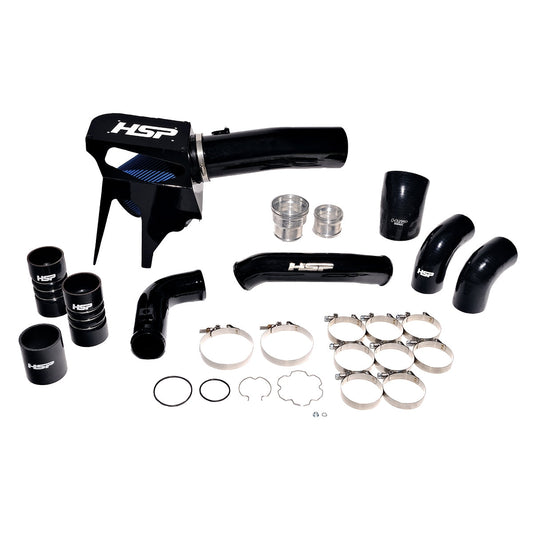 Intake And Intercooler Bundle Kit For 2020-2022 Ford Powerstroke F250/350 6.7L-Ink Black HSP Diesel