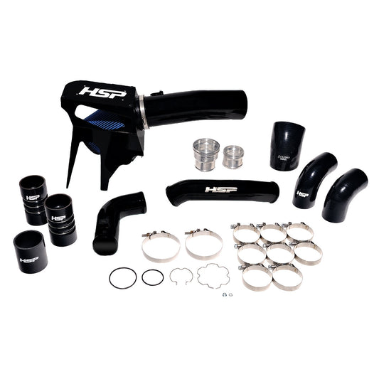Intake And Intercooler Bundle Kit For 2020-2022 Ford Powerstroke F250/350 6.7L-Silk Satin Black HSP Diesel HSP Diesel