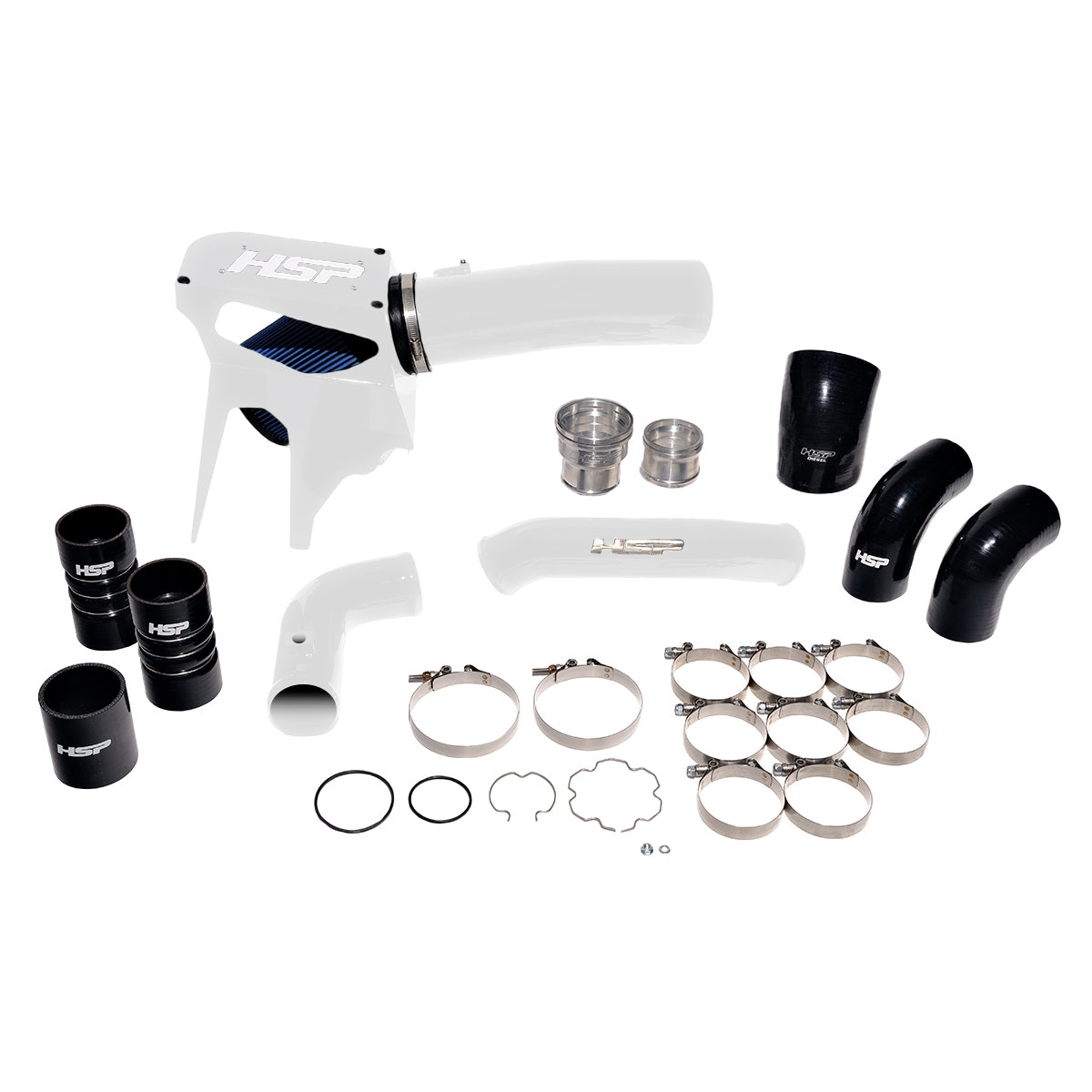 Intake And Intercooler Bundle Kit For 2020-2022 Ford Powerstroke F250/350 6.7L-Polar White HSP Diesel - HSP Diesel