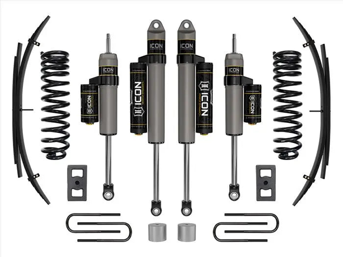 ICON 2023-2024 Ford F-250/F-350 Super Duty 4WD Diesel 2.5" Lift Stage 2 Suspension System w/ Expansion Packs K62562L. - TAMELESS PERFORMANCE