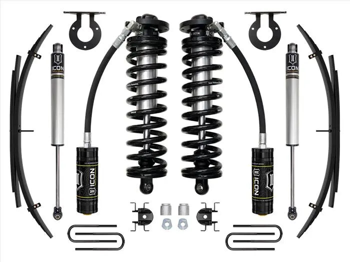 ICON 2017-2024 Ford F-250/F-350 Super Duty 4WD 2.5-3" Lift Stage 1 Coilover System w/ Expansion Packs K63141L. - TAMELESS PERFORMANCE