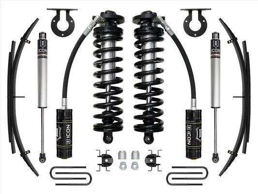 ICON 2017-2024 Ford F-250/F-350 Super Duty 4WD 2.5-3" Lift Stage 1 Coilover System w/ Expansion Packs K63141L. - TAMELESS PERFORMANCE