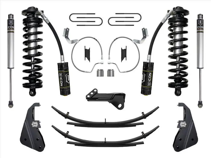 ICON 2023-2024 Ford F-250/F-350 Super Duty 4WD 4-5.5" Lift Stage 1 Coilover Conversion System w/ Expansion Packs K63171L. - TAMELESS PERFORMANCE