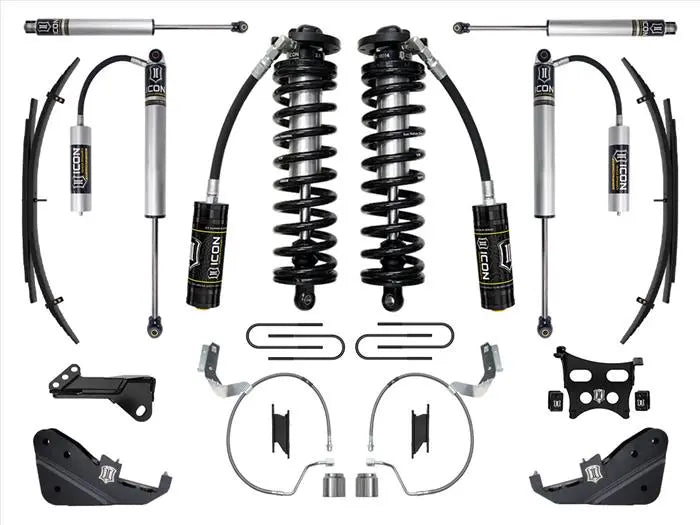 ICON 2023-2024 Ford F-250/F-350 Super Duty 4WD 4-5.5" Lift Stage 2 Coilover Conversion System w/ Expansion Packs K63172L. - TAMELESS PERFORMANCE