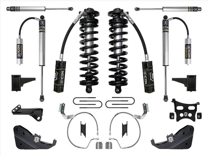 ICON 2023-2024 Ford F-250/F-350 Super Duty 4WD 4-5.5" Lift Stage 2 Coilover Conversion System K63172. - TAMELESS PERFORMANCE