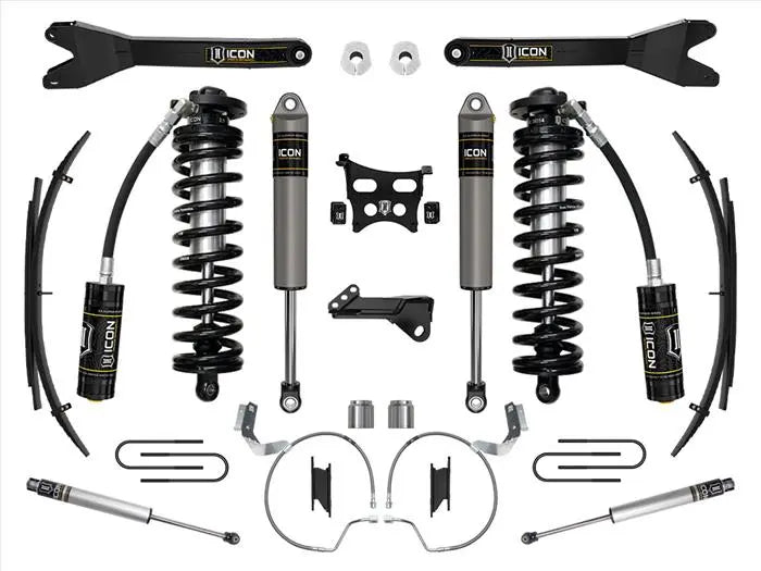 ICON 2023-2024 Ford F-250/F-350 Super Duty 4WD 4-5.5" Lift Stage 3 Coilover Conversion System w/ Radius Arms & Expansion Packs K63173RL. - TAMELESS PERFORMANCE