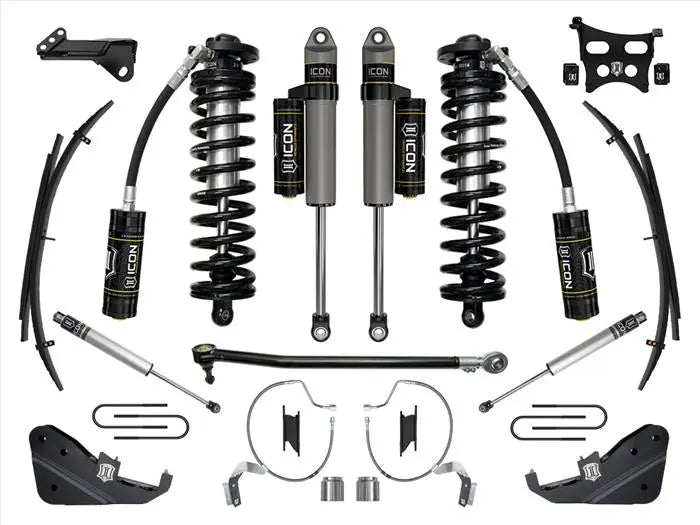 ICON 2023-2024 Ford F-250/F-350 Super Duty 4WD 4-5.5" Lift Stage 4 Coilover Conversion System w/ Expansion Packs K63174L. - TAMELESS PERFORMANCE