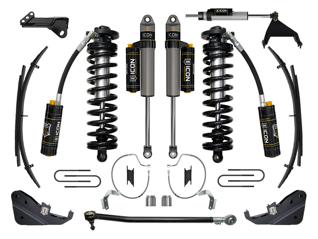 2023-2025 Ford F-250/F-350 Super Duty 4WD 4-5.5 Inch Lift Coilover Conversion System W/ Expansion Packs Icon Vehicle Dynamics Icon Vehicle Dynamics