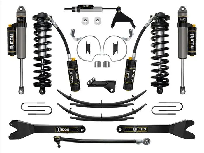 ICON 2023-2024 Ford F-250/F-350 Super Duty 4WD 4-5.5" Lift Stage 5 Coilover Conversion System w/ Radius Arms & Expansion Packs K63175RL. - TAMELESS PERFORMANCE