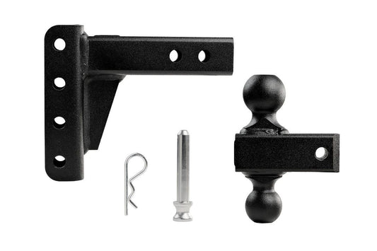 2.0 inch Light Duty 4 inch Drop/Rise Hitch BulletProof Hitch
