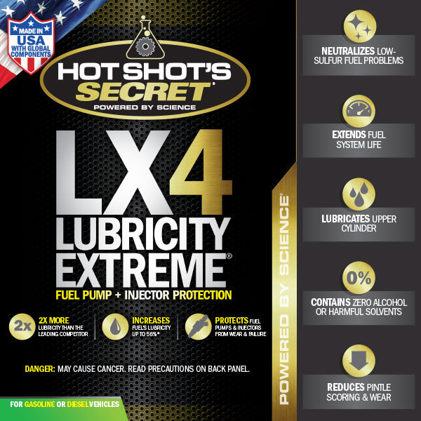 Hot Shot's Secret LX4 Lubricity Extreme - TAMELESS PERFORMANCE