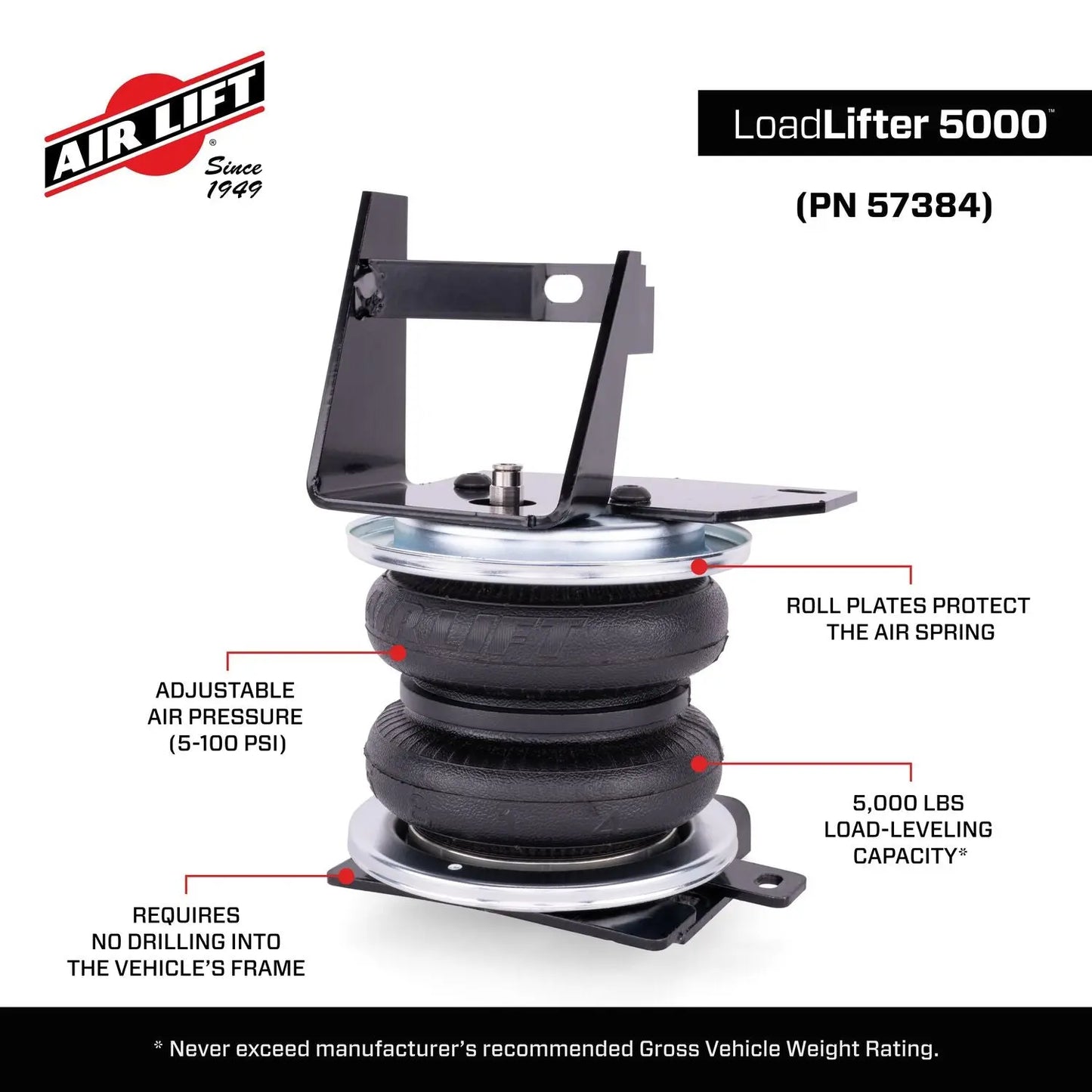 LoadLifter 5000 Air Spring Kit - 57384 - image 7