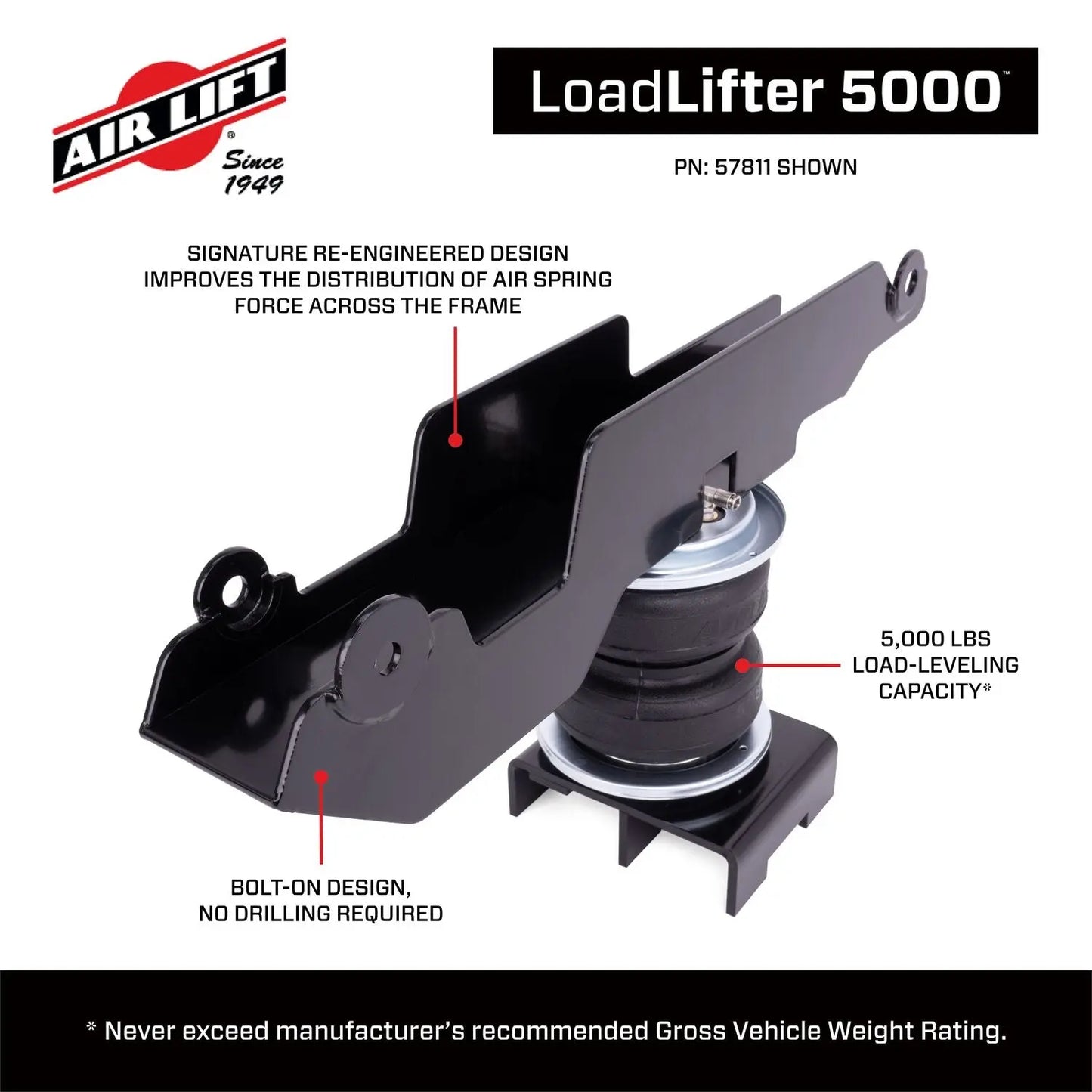 LoadLifter 5000 Air Spring Kit - 57811 - image 6