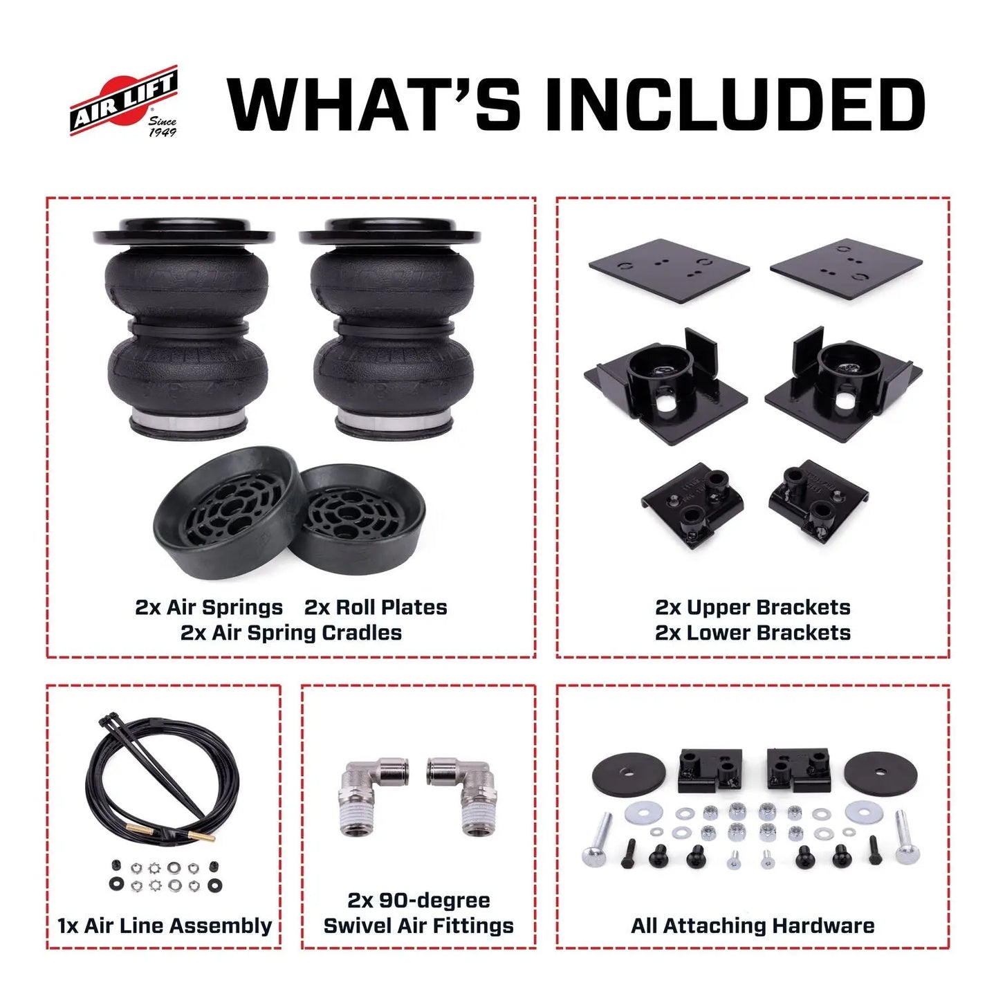 LoadLifter Air Spring Kit With Air Spring Cradles - 57415 - image 7