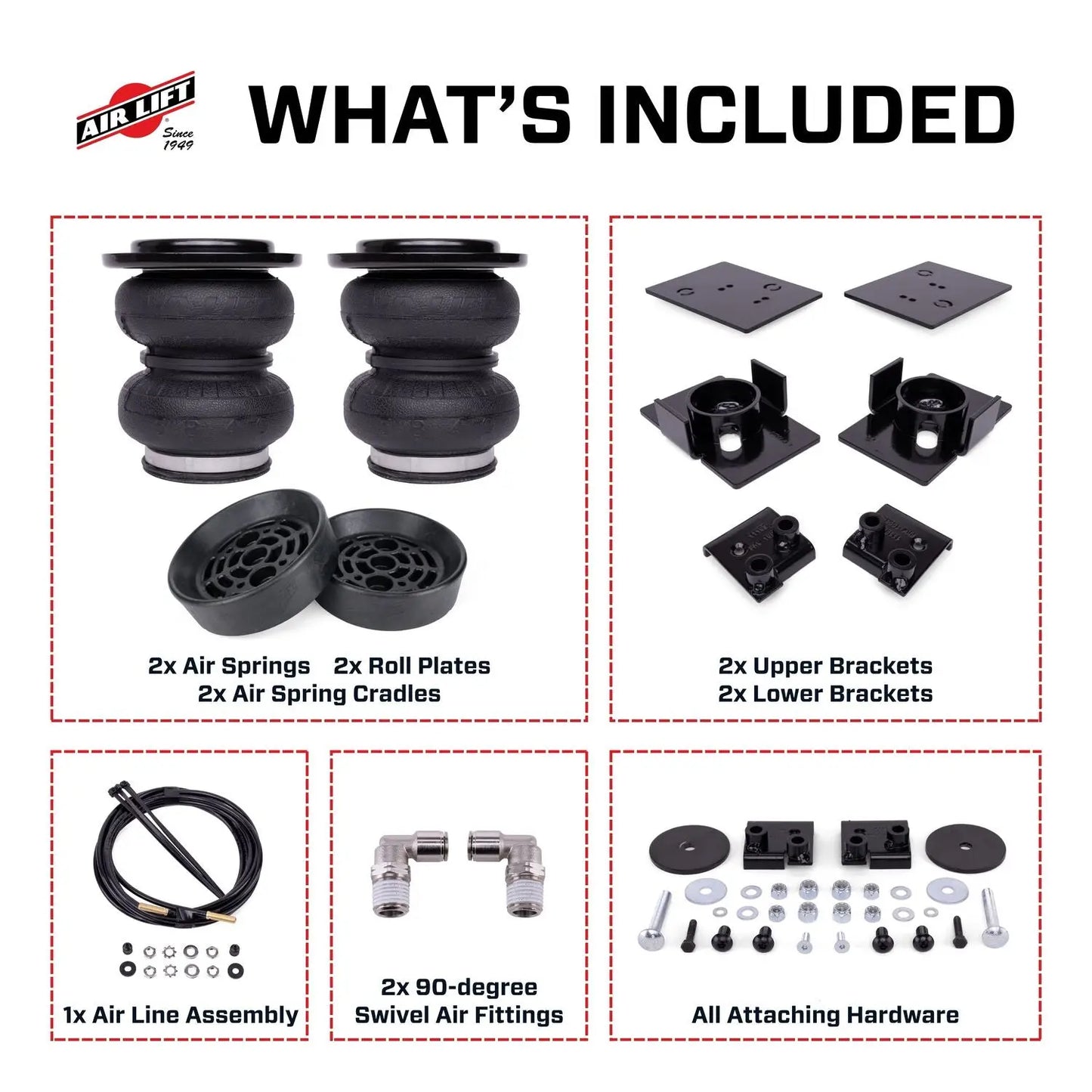 LoadLifter Air Spring Kit With Air Spring Cradles - 57415 - image 7