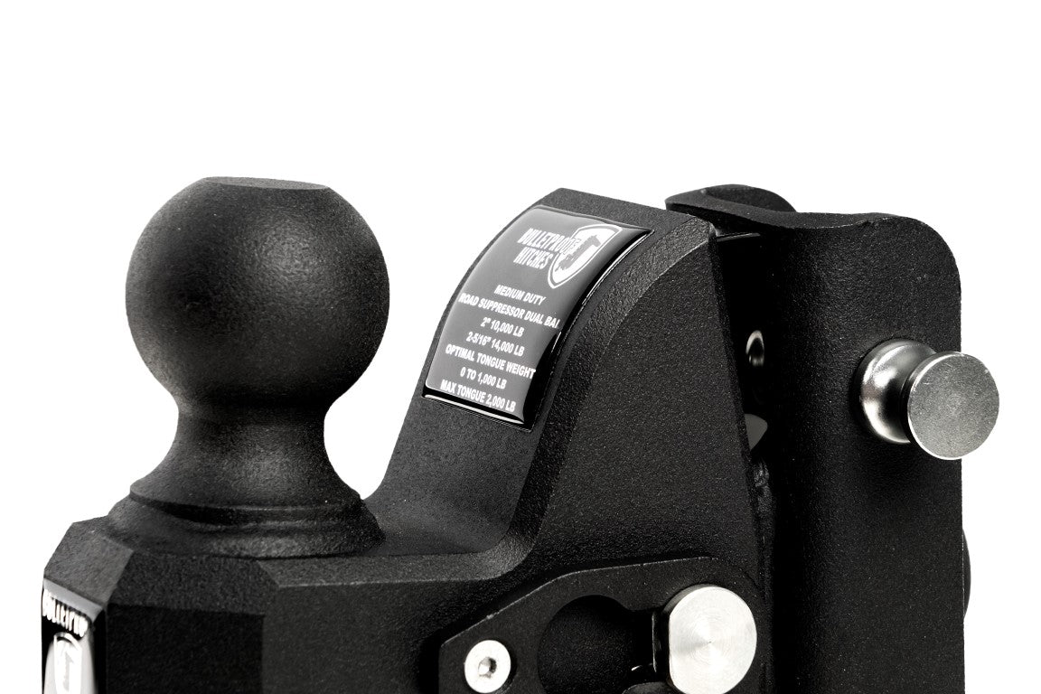 Medium Duty Road Suppressor Dual Ball BulletProof Hitch BulletProof Hitches