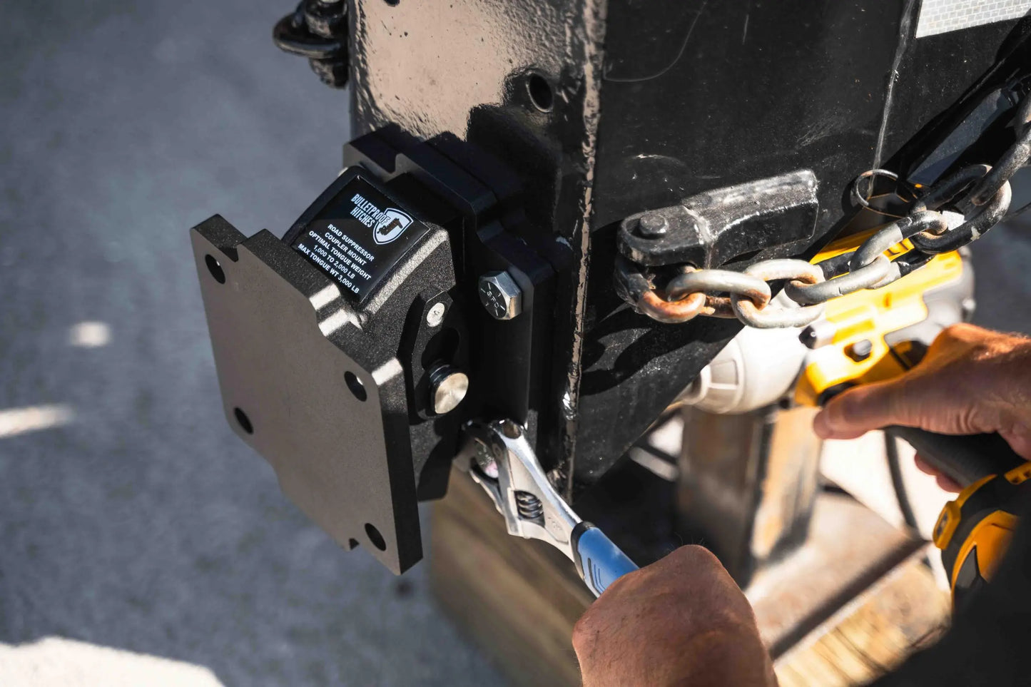 Medium Duty Road Suppressor Flat Plate to Flat Plate Mount BulletProof Hitch BulletProof Hitches