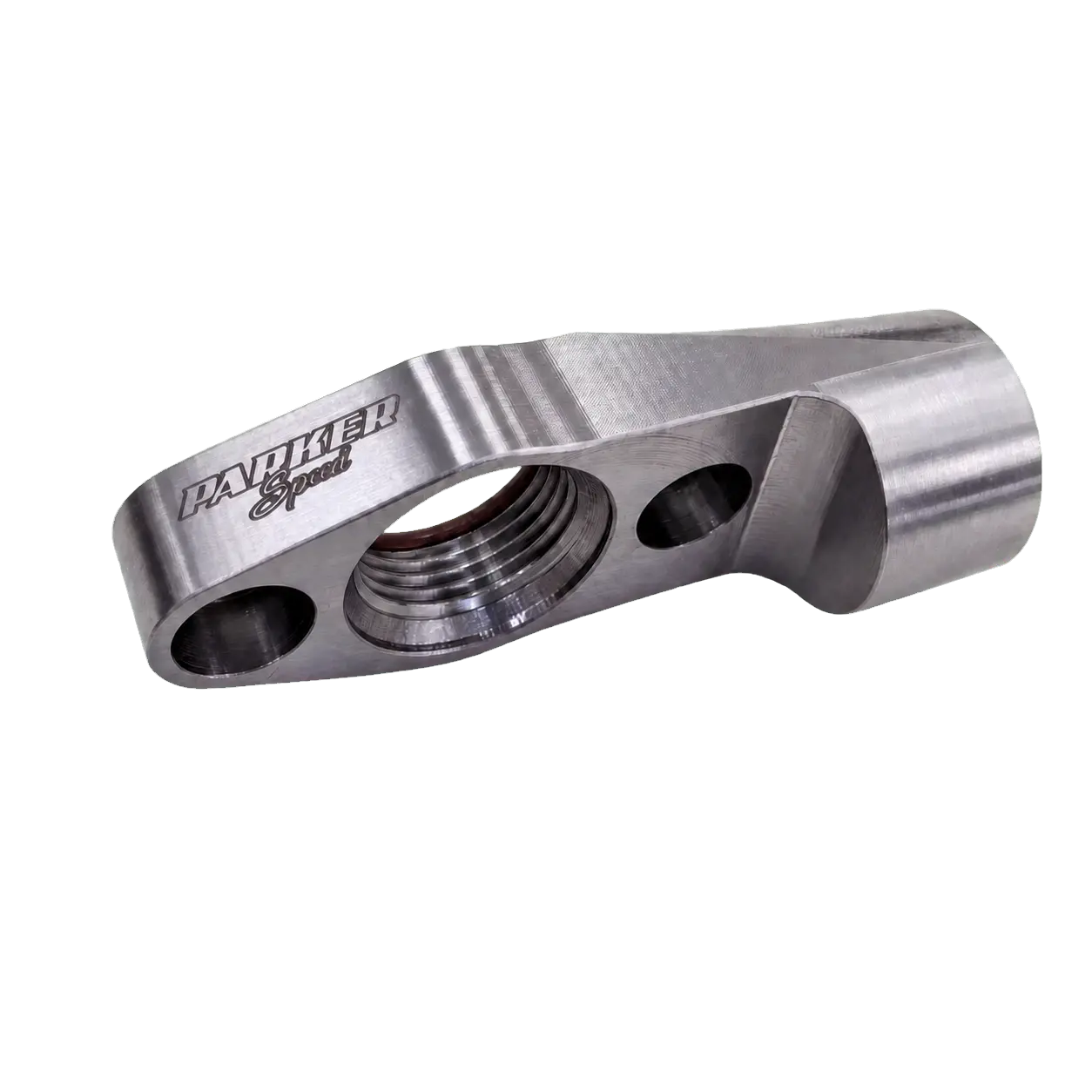 Mid Frame Turbo Oil Drain Mount Parker Speed