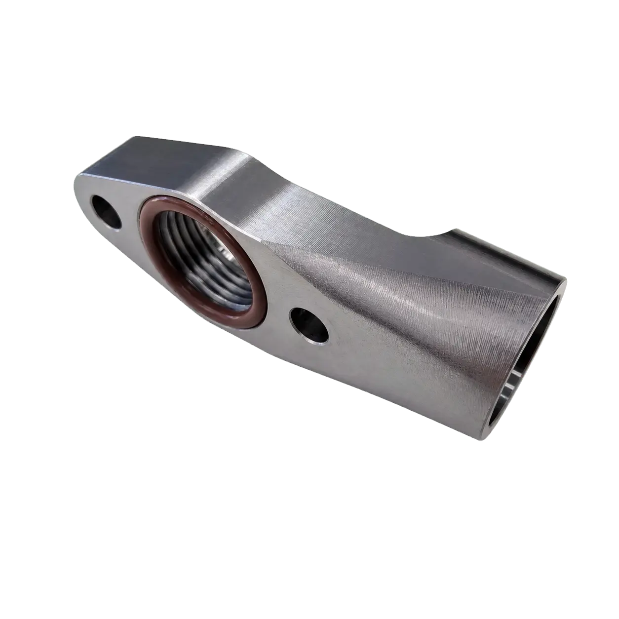 Mid Frame Turbo Oil Drain Mount Parker Speed