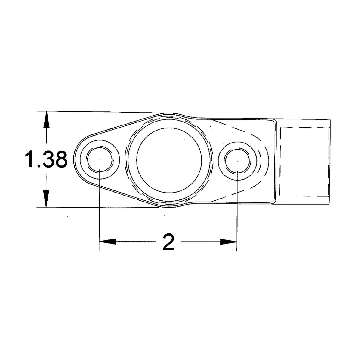 Mid Frame Turbo Oil Drain Mount Parker Speed