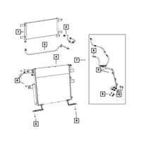 Mopar A/C Condenser (With Trans Cooler) - 2012-2013 Ram With 6.7L Cummins Engine Wholesale