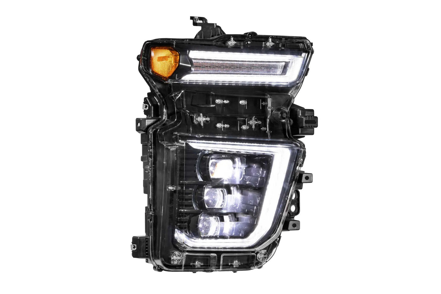 Morimoto Chevrolet Silverado HD (20-24): XB LED Headlights Plug-N-Play Bi-LED Housings Driven Light Group