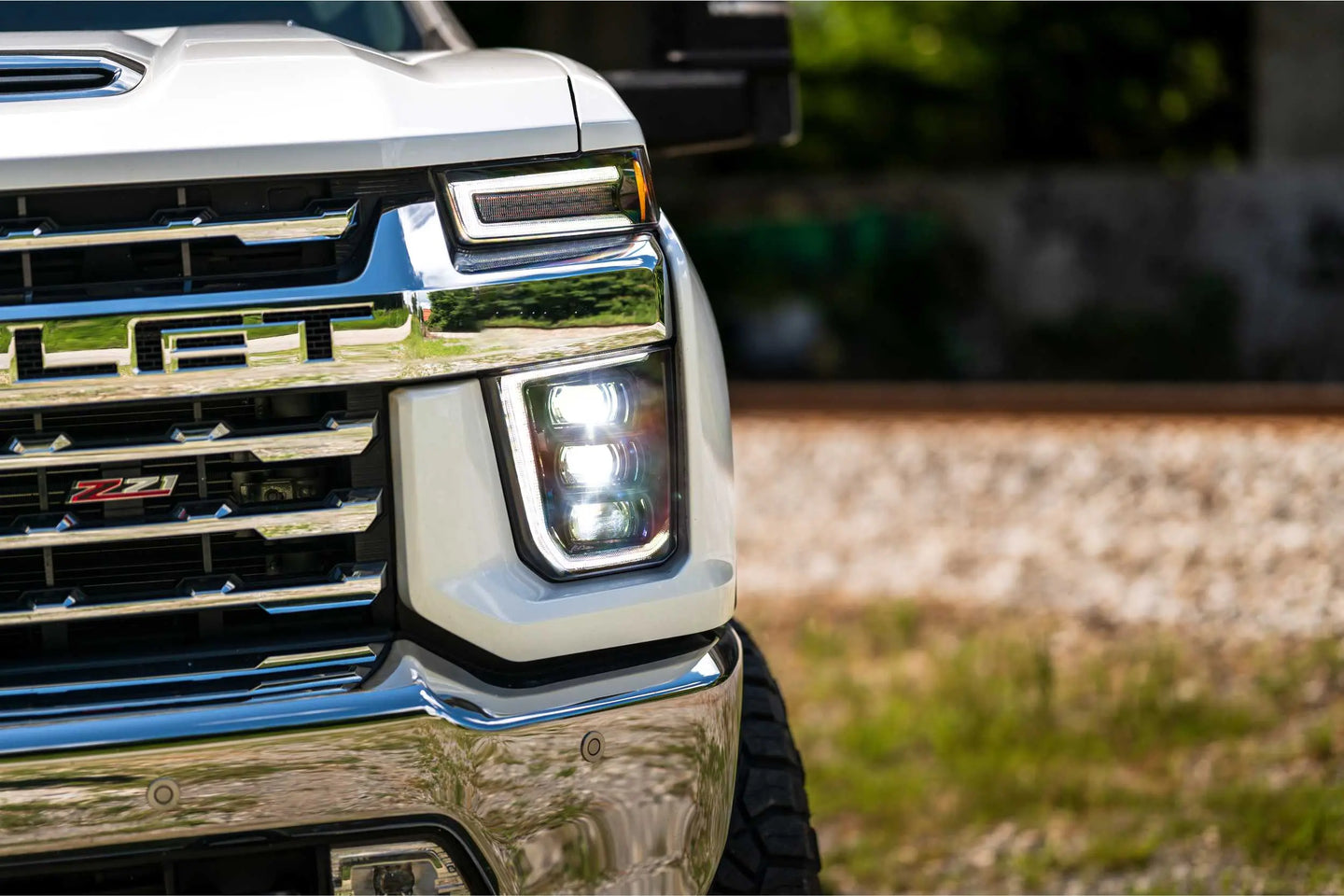 Morimoto Chevrolet Silverado HD (20-24): XB LED Headlights Plug-N-Play Bi-LED Housings Driven Light Group