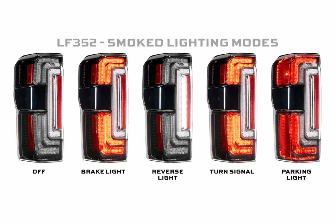 Morimoto XB LED Tail Lights – Smoked Lens for 2023+ Ford Super Duty Driven Light Group