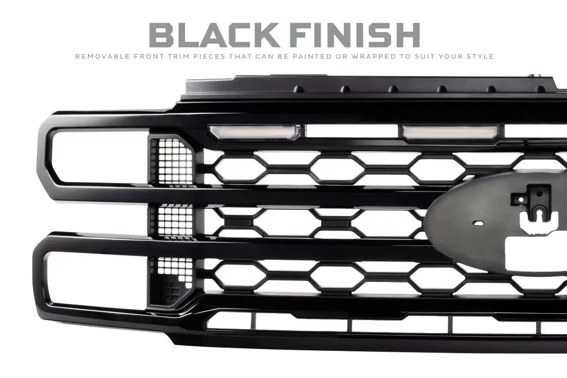 Morimoto XBG LED DRL Grille – Black (2023+ Ford Super Duty) Driven Light Group