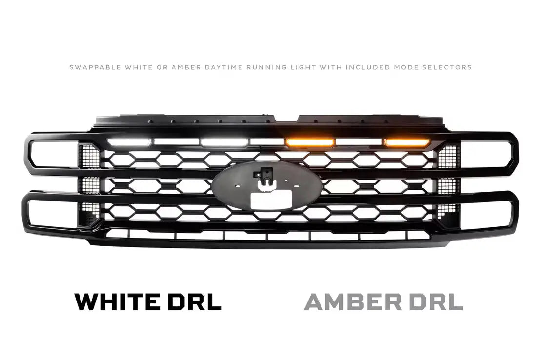 Morimoto XBG LED DRL Grille – Black (2023+ Ford Super Duty) Driven Light Group