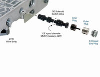 Oversized Solenoid Switch Valve Plug Kit